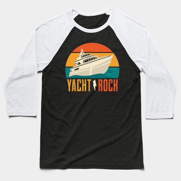 Yacht Rock Baseball T-Shirt by mikevotava